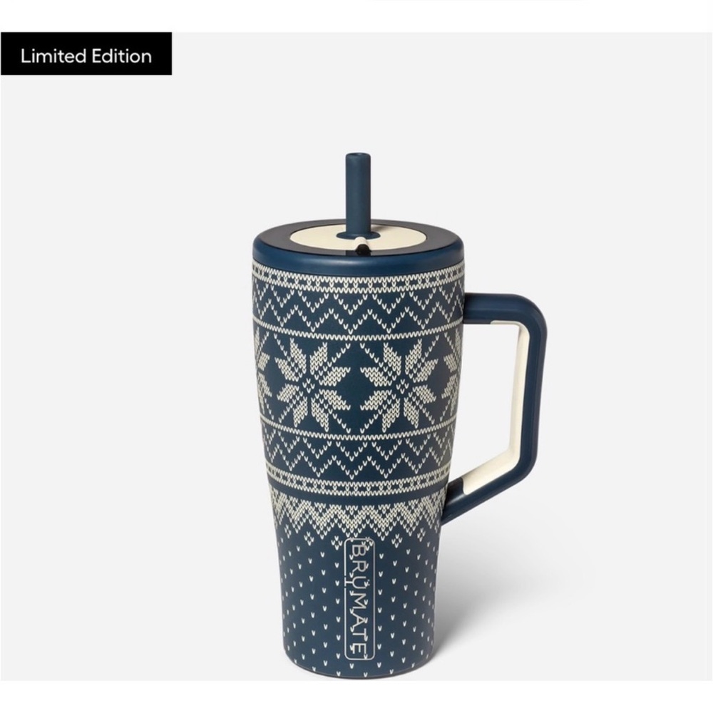 BrüMate Blue Snowflake Tumbler